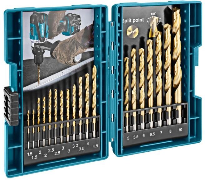 Makita metalboresæt 19-delt D-67527