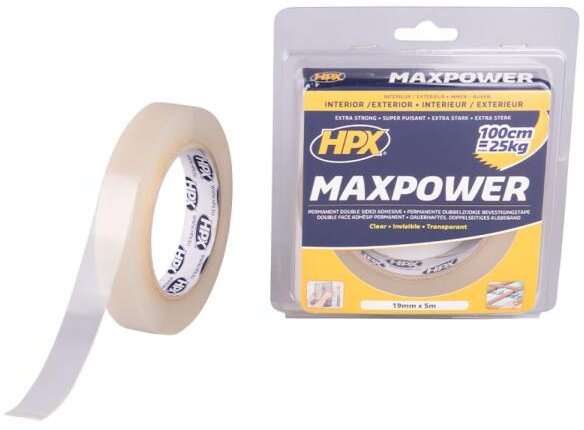 HPX Max Power Transparentes Montageband 19 mm x 2 m HPX Max Power Transparentes Montageband 19 mm x 2 m