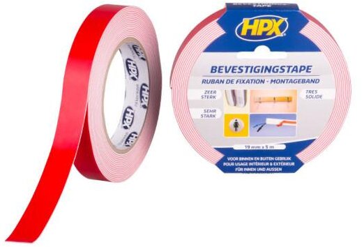 HPX Spiegelmontageband - weiß 19mm x 25m