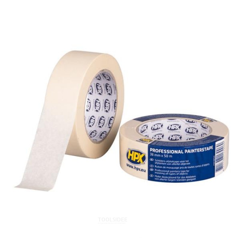 HPX Maskeringstape 60°C - cremehvid 38mm x 50m