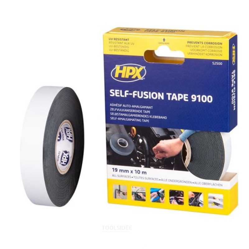 HPX Self-amalgamating tape - black 19mm x 10m