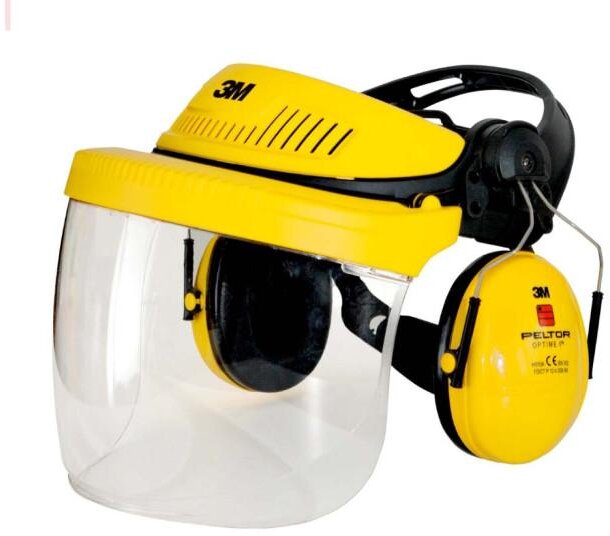 3M PELTOR G500 Kombination med Optime I høreværn og 5F-11 visir
