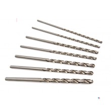 Jeu de forets longs HSS HBM à revêtement léger 7 pièces 00310