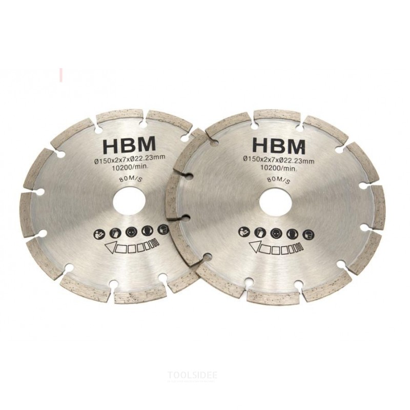 HBM 150 mm savklinger til wall chaser 1700w (H131674)
