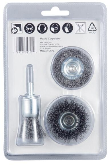 Makita Bürstenset 3-teilig D-66070