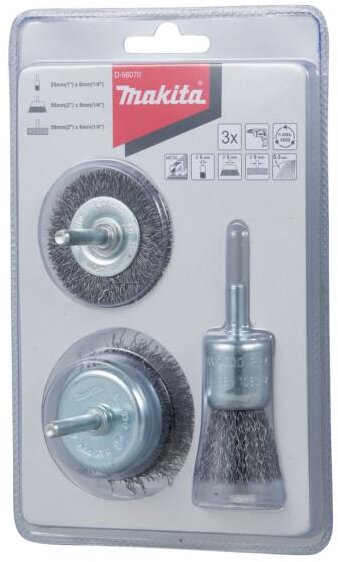 Makita Bürstenset 3-teilig D-66070