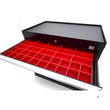 HBM 6 Skuffer Professionelt Værktøjsskab 88 x 58 x 80 cm sort