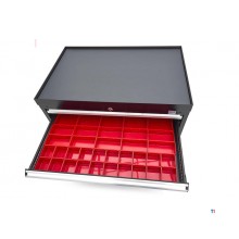 HBM 6 Skuffer Professionelt Værktøjsskab 88 x 58 x 80 cm sort