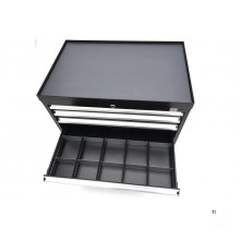 HBM 6 Skuffer Professionelt Værktøjsskab 88 x 58 x 80 cm sort