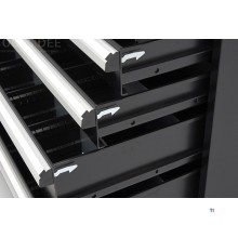 HBM 6 Skuffer Professionelt Værktøjsskab 88 x 58 x 80 cm sort