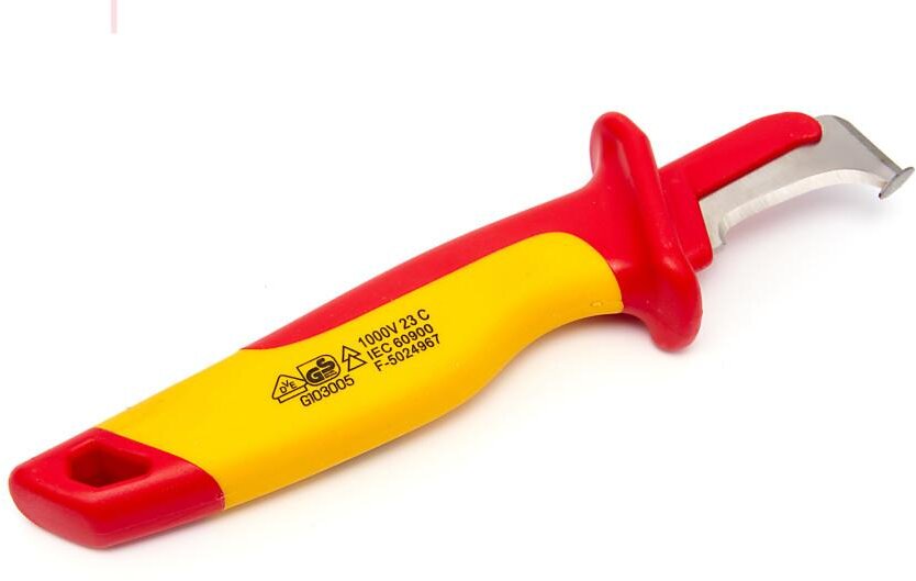 HBM VDE halvmåneformet kabelkniv HBM VDE halvmåneformet kabelkniv