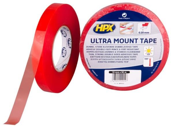 HPX Ultra Mount Montageband - transparent 19mm x 50m