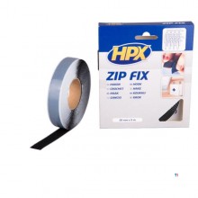 HPX zip fix borrelås (krok) - svart 20mm x 5m