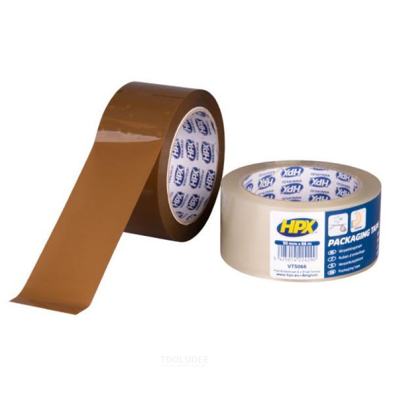 HPX pakkausteippi - ruskea 50mm x 66m