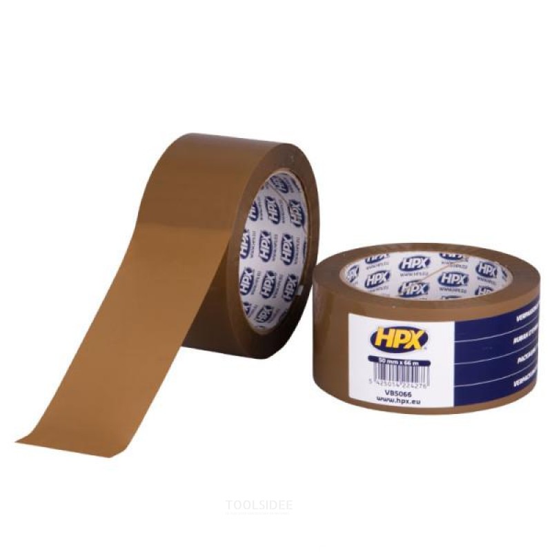HPX pakkausteippi - ruskea 50mm x 66m