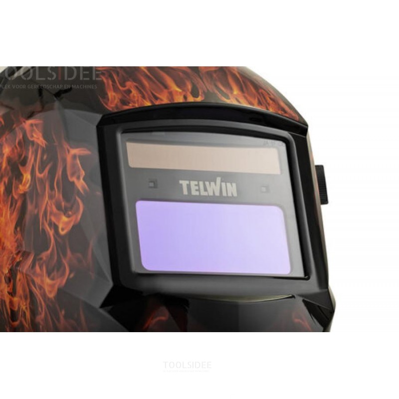 Telwin welding helmet model stream flame MMA/MIG/MAG/TIG Telwin welding helmet model stream flame MMA/MIG/MAG/TIG