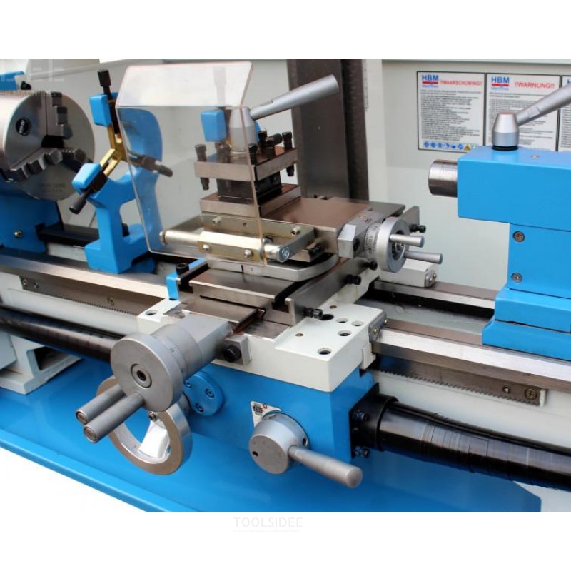 HBM Profi Vario Metal Dreiebenk, Fresemaskin Komplett 250 x 550 Inkludert BF 16 Borhode