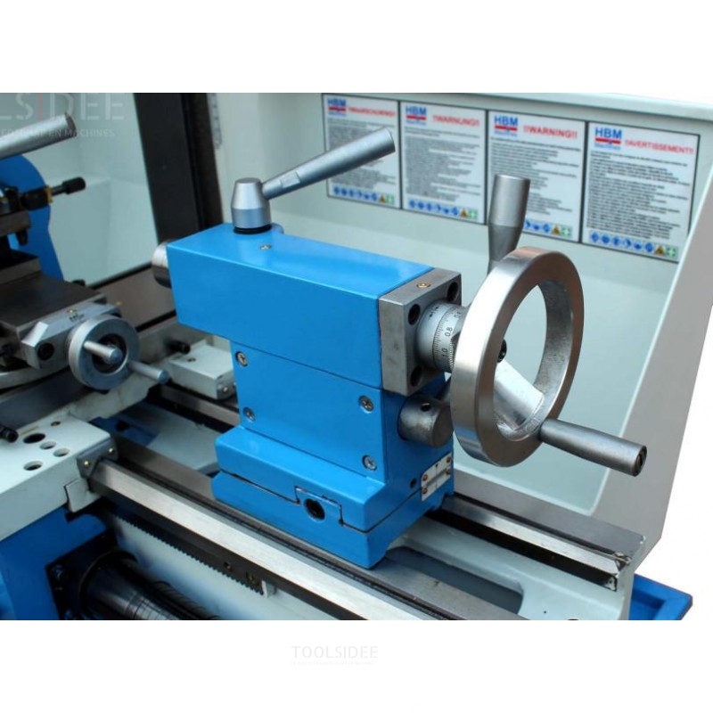 HBM Profi Vario Metal Dreiebenk, Fresemaskin Komplett 250 x 550 Inkludert BF 16 Borhode