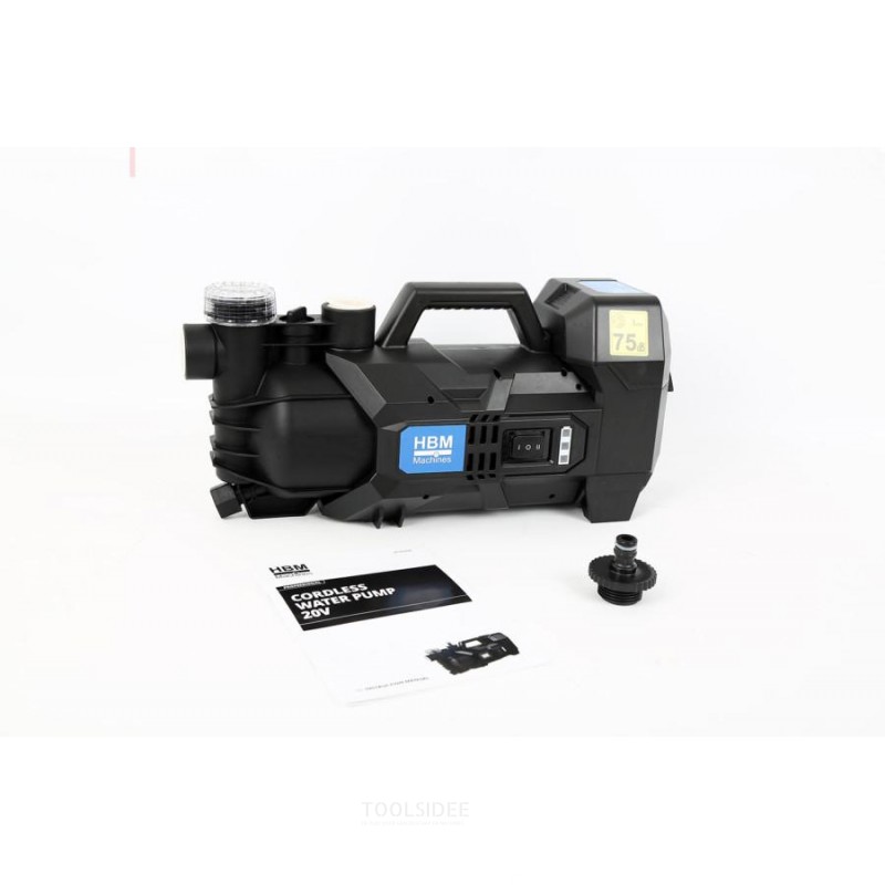 HBM batteri havepumpe, vandpumpe 20 Volt