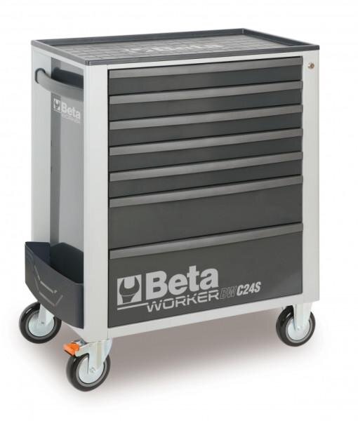 Beta filled tool trolley 7 drawers, 240 pieces, BW 2400S G/7 ES grey