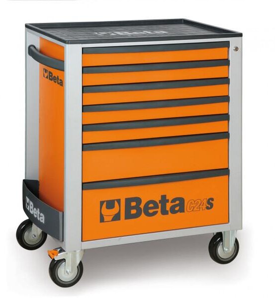 Beta filled tool trolley 7 drawers, 240 pieces, BW 2400S G/7 ES grey