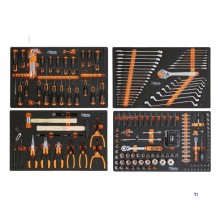 Beta filled tool trolley 7 drawers, 240 pieces, BW 2400S G/7 ES grey