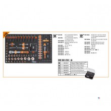 Beta filled tool trolley 7 drawers, 240 pieces, BW 2400S G/7 ES grey