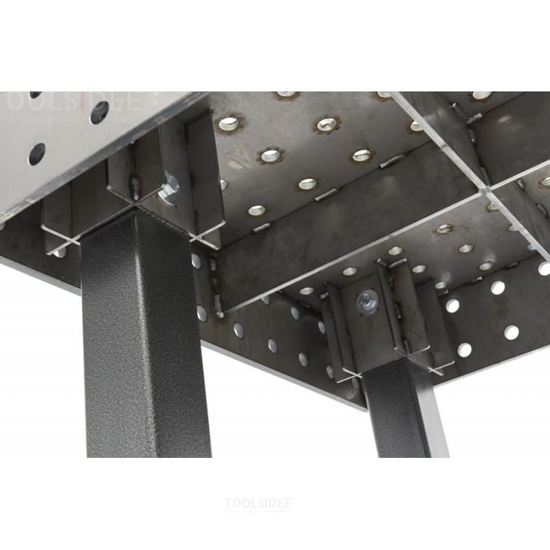 Weldkar svejsebord Ø28 2000 x 1000 x 15 mm, mobil