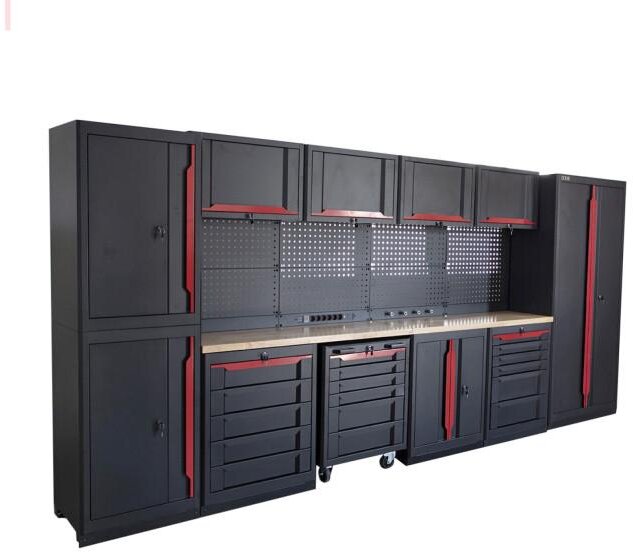 HBM expert modulært verkstedsystem, 17 jakaja, lajittele punainen