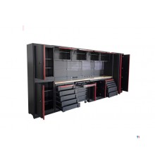 HBM expert modulært verkstedsystem, 17 jakaja, lajittele punainen