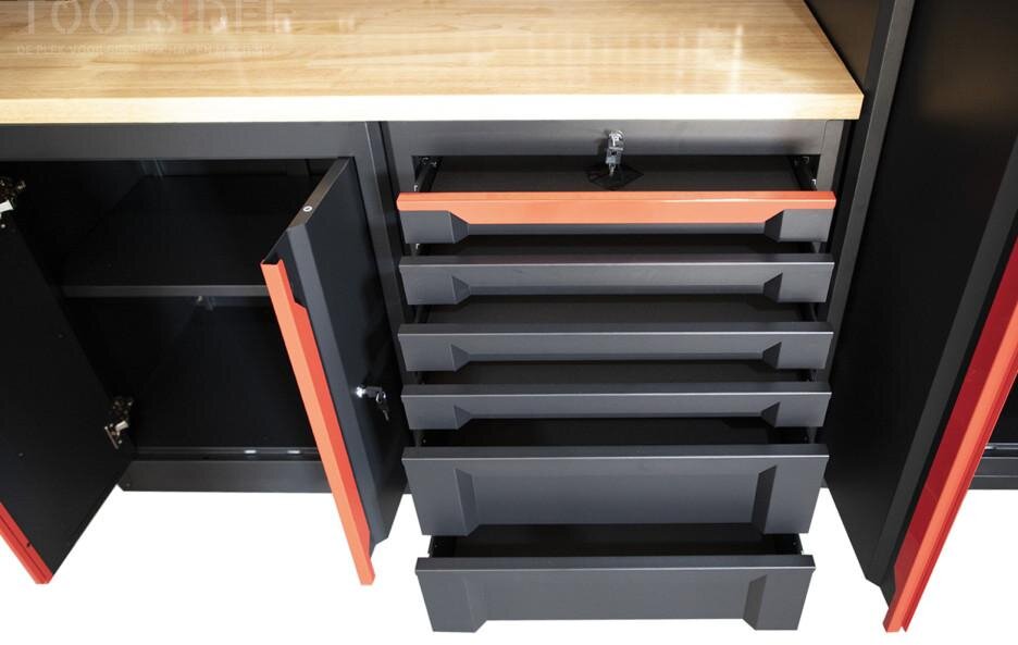 HBM expert modulært verkstedsystem, 17 jakaja, lajittele punainen