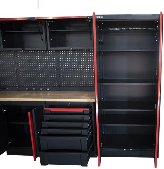 HBM expert modulært verkstedsystem, 17 jakaja, lajittele punainen