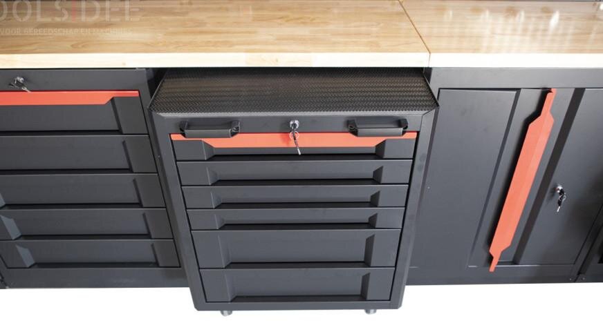 HBM expert modulært verkstedsystem, 17 jakaja, lajittele punainen