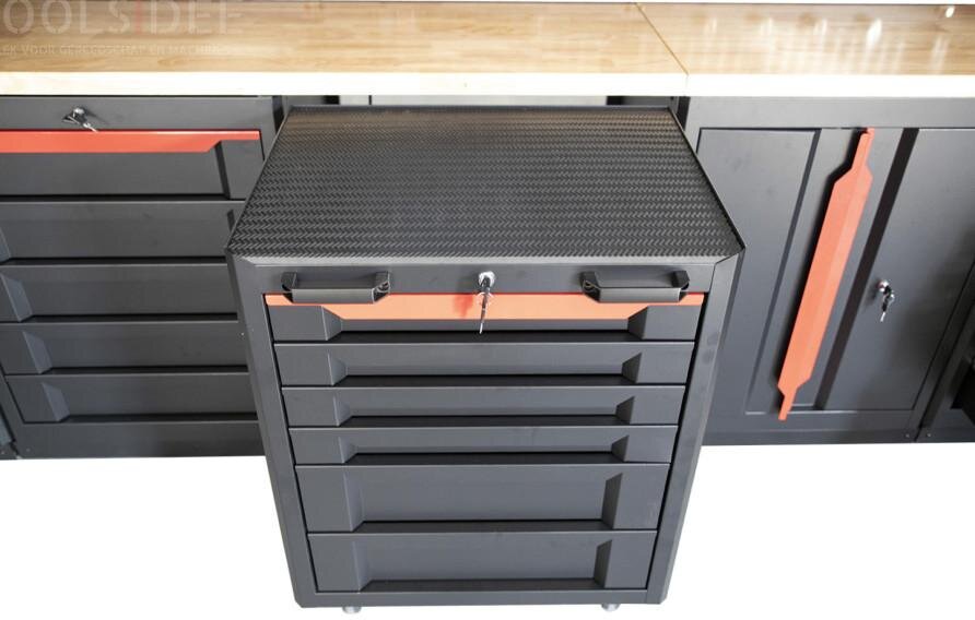 HBM expert modulært verkstedsystem, 17 jakaja, lajittele punainen