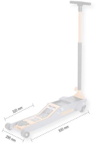 Beta lang og lav hydraulisk garagedonkraft, 2 tons, 3029L/2T Beta lang og lav hydraulisk garagedonkraft, 2 tons, 3029L/2T