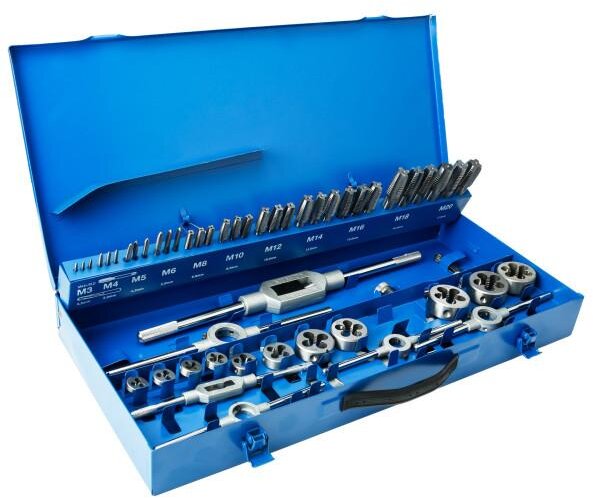 HBM 56-teiliger Gewindebohrer- und Matrizensatz M3 – M20 3