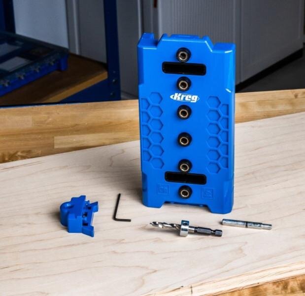 Kreg Boreskabelon til hylder/hyldestøtter