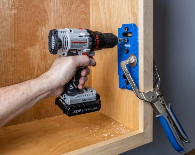 Kreg Boreskabelon til hylder/hyldestøtter