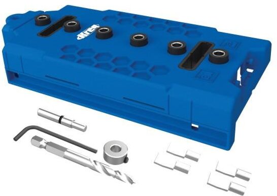 Kreg Boreskabelon til hylder/hyldestøtter