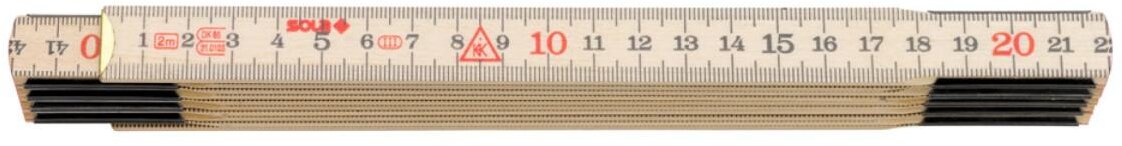 Sola Gliedermaßstab Holz 10-teilig 2 m