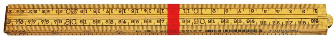 Sola Timmermans Zollstock Holz gelb 4-teilig