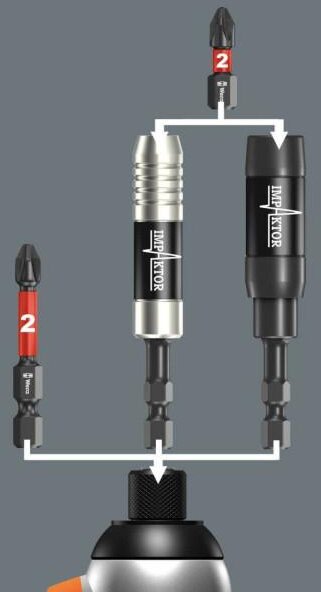 Wera 1/4 Zoll Magnet-Bithalter Impaktor 897/4 IMP