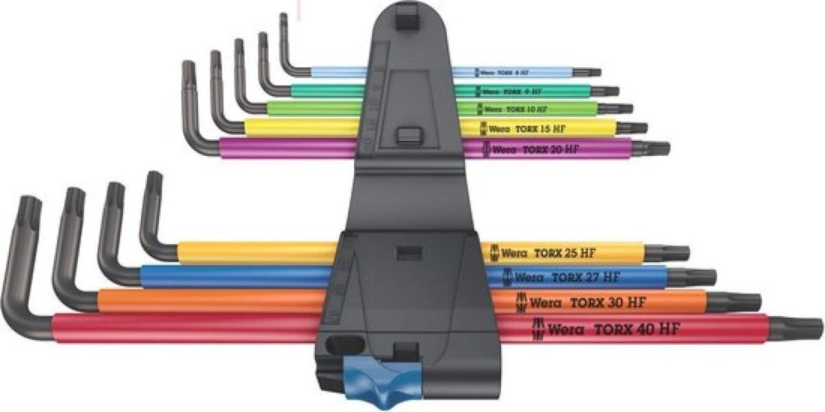 Wera Torx retvinklet sæt T10-T40 med holdefunktion Wera Torx retvinklet sæt T10-T40 med holdefunktion