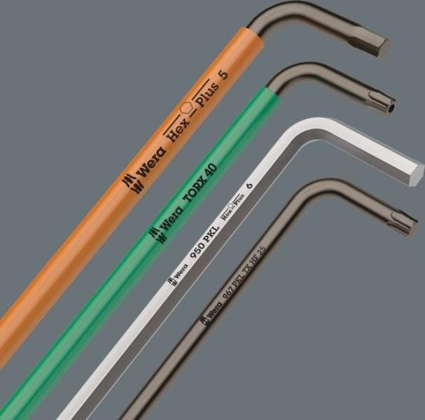 Wera Torx retvinklet sæt T10-T40 med holdefunktion Wera Torx retvinklet sæt T10-T40 med holdefunktion