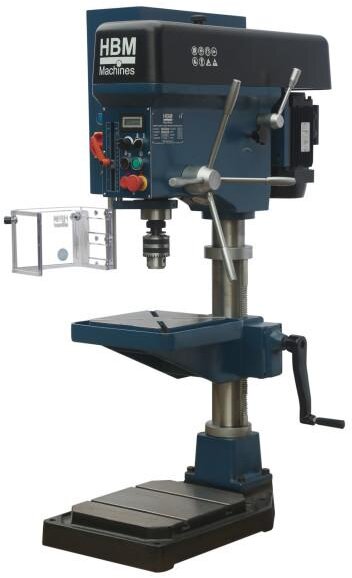 HBM industriel variabel søjleboremaskine 25 mm, 230 Volt