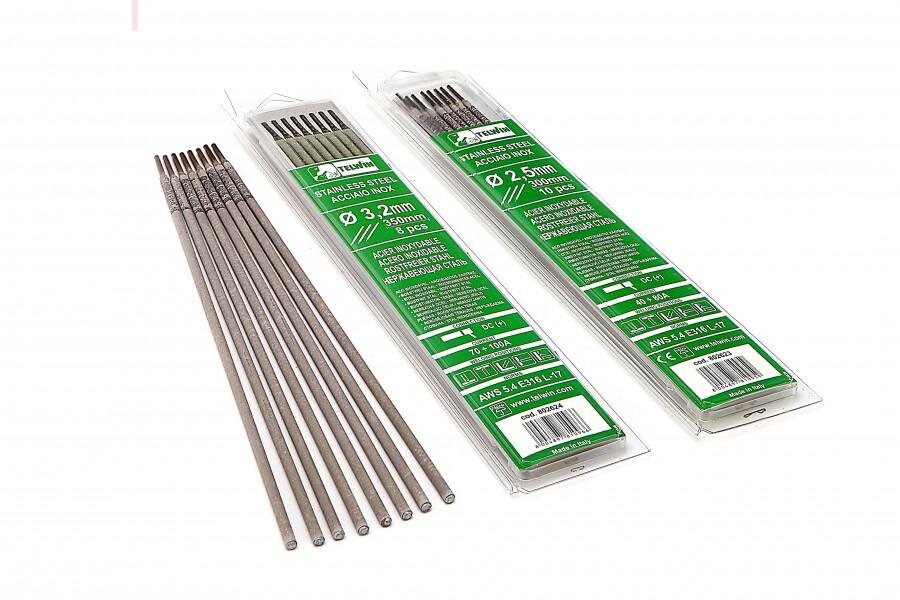 Telwin Rutil-Schweißelektroden für Edelstahl Ø 2,5 x 300 mm Modell 2 10 Stück