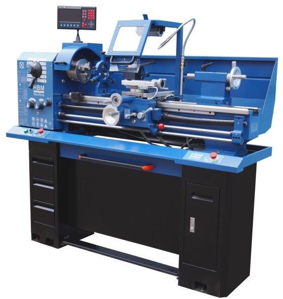 HBM professional metal lathe complete 330x1000 with LCD digital readout system 400V HBM professional metal lathe complete 330x1000 with LCD digital readout system 400V