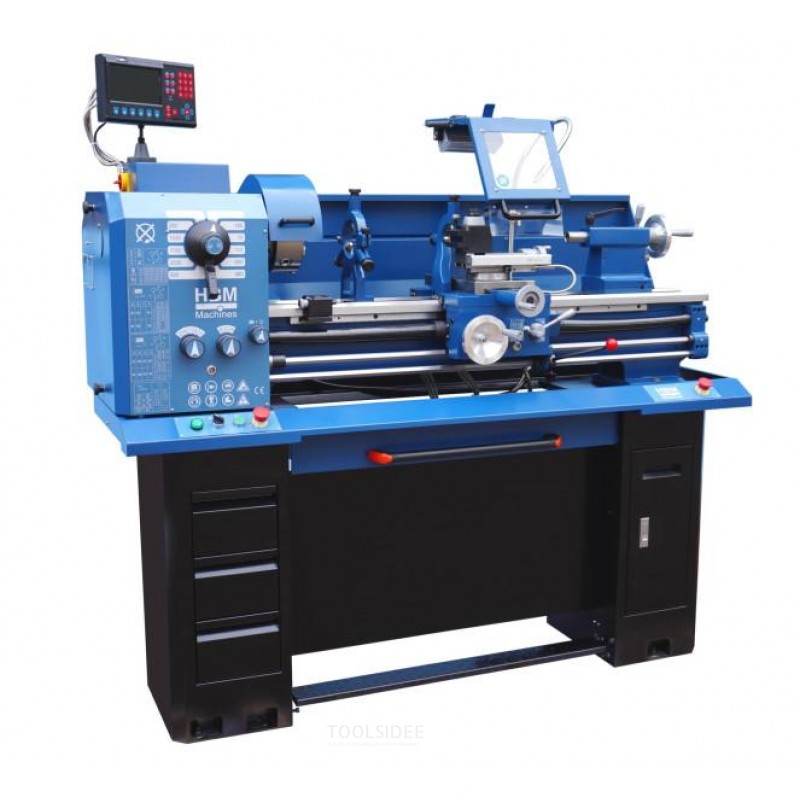 HBM profesjonell metall driebenk komplett 330x1000 LCD-digitaalinäytöllä 400V