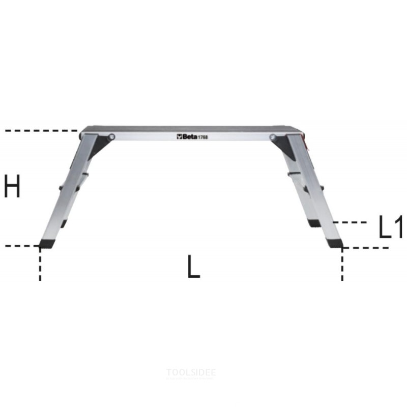 Beta aluminum step 96 x 30 x 47.5 cm Beta aluminum step 96 x 30 x 47.5 cm
