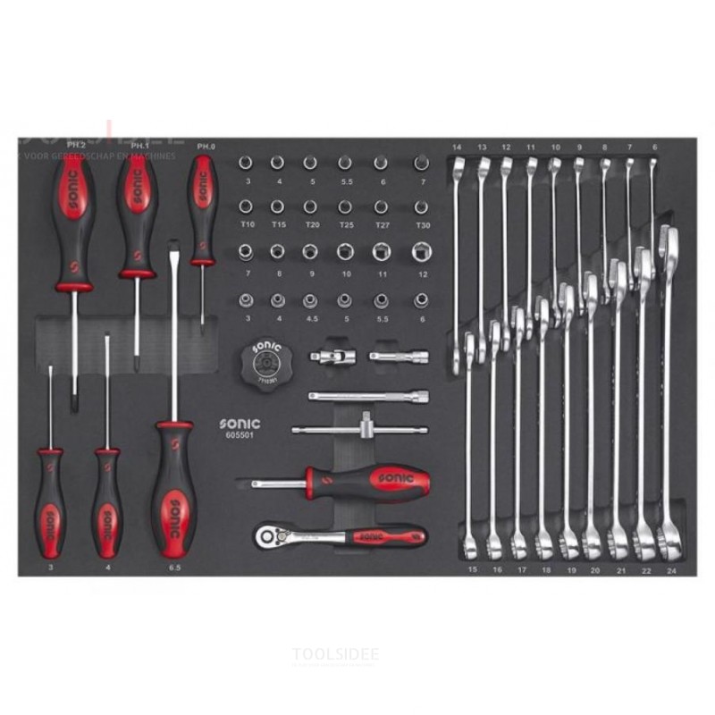 Sonic Next S7 filled tool trolley 140-piece Sonic Next S7 filled tool trolley 140-piece